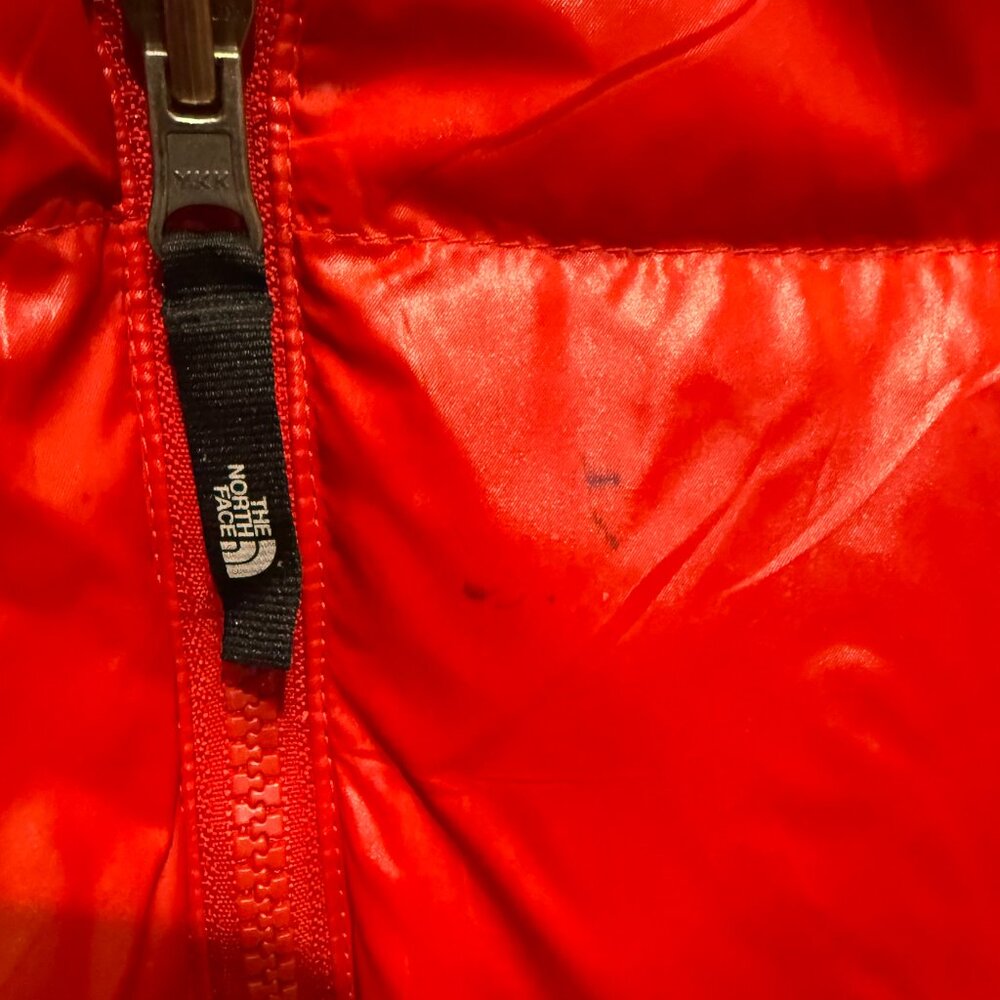 North Face Red Black Men's Retro Nuptse 700 Down Filled Vest Size 2XL Vintage - Picture 4 of 15